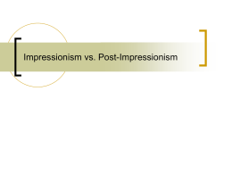 Impressionism vs. Post-Impressionism - Rabun Gap