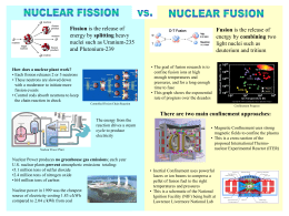 Nuclear Fission vs. Nuclear Fusion
