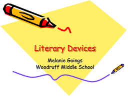 Literary Devices - University of South Carolina Upstate