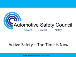 Where Next for Active Safety?