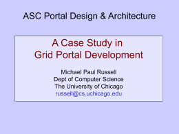 ASC Portal Design & Architecture