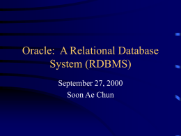 Oracle Database System