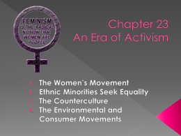 Chapter 23 An Era of Activism