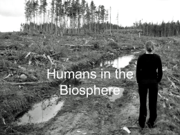 Humans in the Biosphere - Emerald Meadow Stables