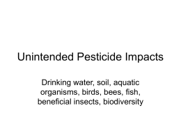 Unintended Pesticide Impacts