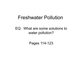 Freshwater Pollution - Home