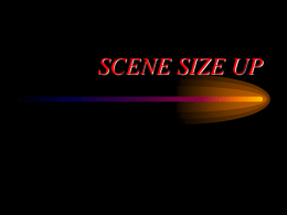 SCENE SIZE UP - Dave EMS History Page
