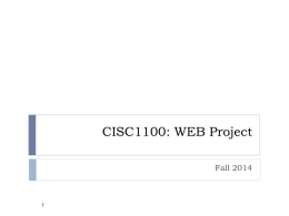 CSRU1400: WEB Project