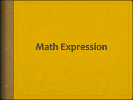 Math Expression