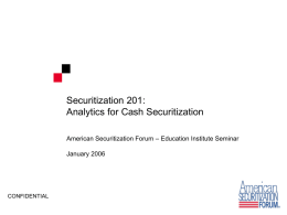 Insert Pitchbook Title - American Securitization Forum