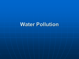 PowerPoint Presentation - Water and Water Pollution