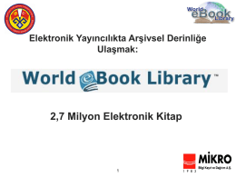 3 Milyon Elektronik Kitap - Kyrgyz Turkish Manas University