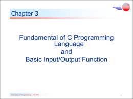 Fundamental of C Programming Language