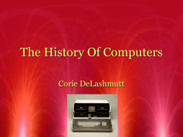 The History Of Computers - California State University, Fresno
