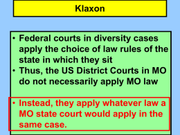 Klaxon - University of Missouri–Kansas City School of Law