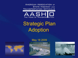 AASHTO Strategic Plan