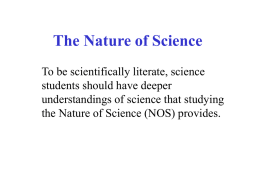 The Nature of Science - Georgia State University