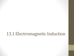 13.1 Electromagnetic Induction