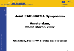 Joint EAIE/NAFSA Symposium Amsterdam, 22
