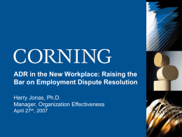 Corning Corporate Blue PowerPoint Template