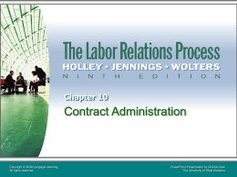 The Labor Relations Process 9e.