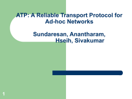 ATP: A Reliable Transport Protocol for Ad
