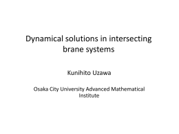 Dynamical solutions in intersecting brane systems