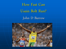 How Fast Can Usain Bolt Run?