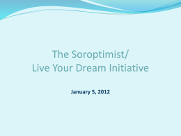 The Live Your Dream Initiative