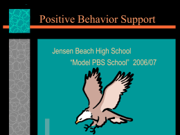 Positive Behavior Support