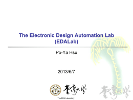 The Electronic Design Automation Lab (EDALAB)
