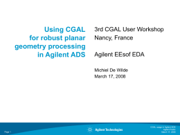 Using CGAL for robust planar geometry processing in
