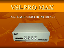 VSI-PRO MAX Presentation