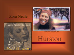 Zora Neale Hurston - University of Richmond
