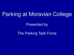 Parking at Moravian College
