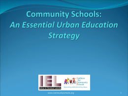 Linkages to Learning: Making the Case for Community Schools