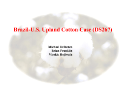 Brazil-U.S. Upland Cotton Case (DS267)