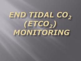 End Tidal CO2 Monitoring