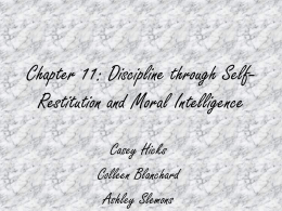 Chapter 11: Discipline through Self