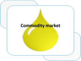 Commodity market - Financial Management