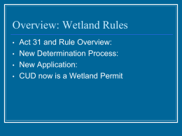 Vermont Wetland Rules - Vermont Bar Association