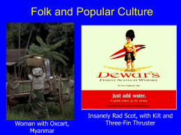 Folk Versus Popular Culture