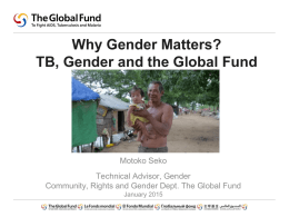 Why Gender Matters Achieving Impact