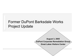 Barksdale Alternative Water Supply Project Proposal