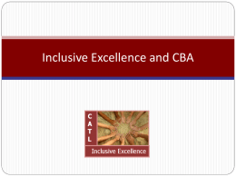 Inclusive Excellence for CBA - University of Wisconsin