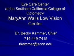 Low Vision Clinic
