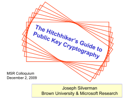 Lattices and Cryptography