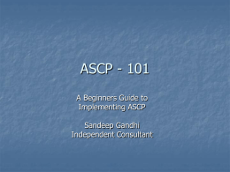 ASCP - 101