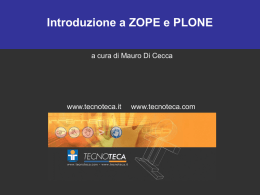 1. ZOPE: la storia - da software proprietario a free software