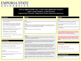 48x36 poster template - Emporia State University